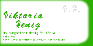 viktoria henig business card